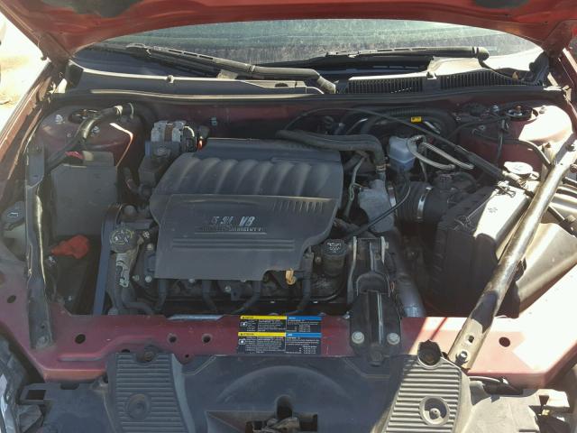 2G1WD58C579309093 - 2007 CHEVROLET IMPALA SUP 红色 照片 7