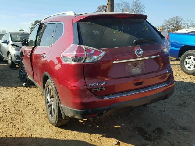 5N1AT2MT4GC770427 - 2016 NISSAN ROGUE S RED photo 3