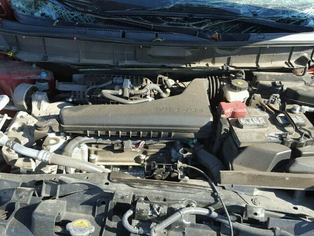 5N1AT2MT4GC770427 - 2016 NISSAN ROGUE S RED photo 7