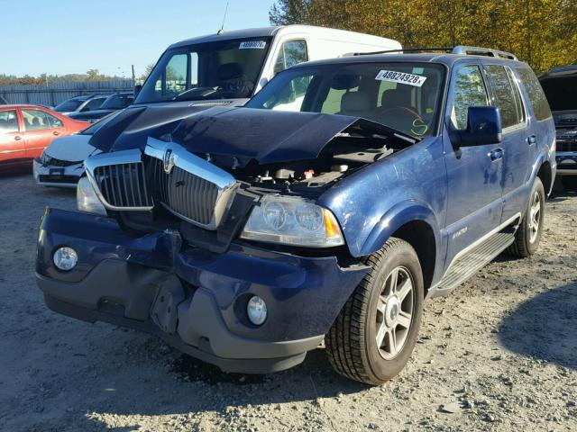 5LMEU88HX4ZJ14763 - 2004 LINCOLN AVIATOR 蓝色 照片 2
