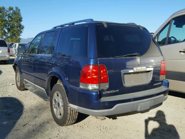 5LMEU88HX4ZJ14763 - 2004 LINCOLN AVIATOR 蓝色 照片 3