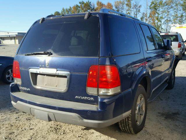 5LMEU88HX4ZJ14763 - 2004 LINCOLN AVIATOR 蓝色 照片 4