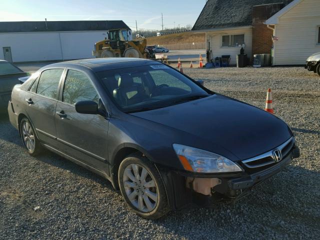 1HGCM66517A093575 - 2007 HONDA ACCORD EX GRAY photo 1