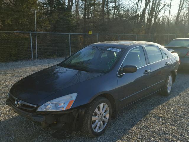 1HGCM66517A093575 - 2007 HONDA ACCORD EX GRAY photo 2