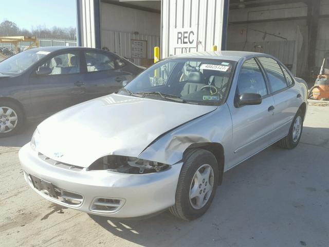 1G1JC5245Y7207469 - 2000 CHEVROLET CAVALIER SILVER photo 2