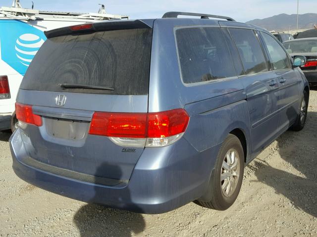 5FNRL387X8B039273 - 2008 HONDA ODYSSEY EX BLUE photo 4