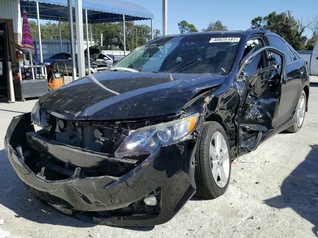 4T1BF1FKXEU737045 - 2014 TOYOTA CAMRY L BLACK photo 2