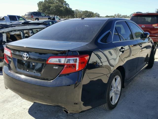 4T1BF1FKXEU737045 - 2014 TOYOTA CAMRY L BLACK photo 4