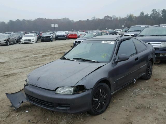 1HGEJ122XSL015566 - 1995 HONDA CIVIC EX BLACK photo 2