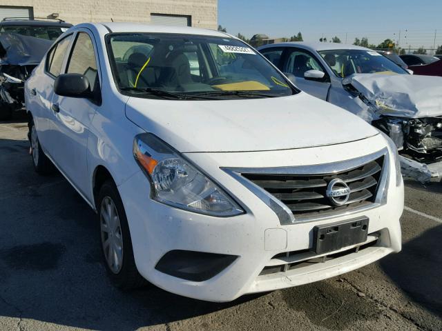 3N1CN7AP2FL833428 - 2015 NISSAN VERSA S WHITE photo 1