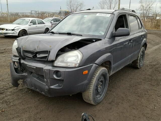 KM8JM12B38U906141 - 2008 HYUNDAI TUCSON GLS CHARCOAL photo 2