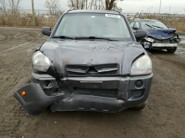 KM8JM12B38U906141 - 2008 HYUNDAI TUCSON GLS CHARCOAL photo 9