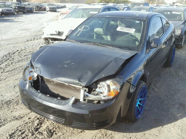 1G1AK15F277350404 - 2007 CHEVROLET COBALT LS BLACK photo 2