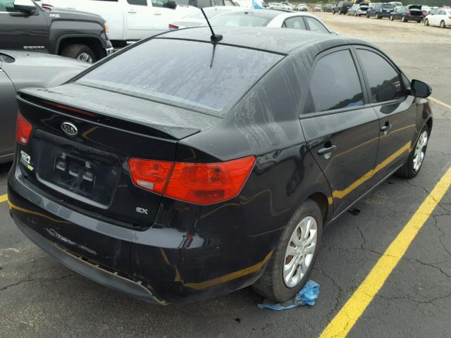 KNAFU4A25C5597690 - 2012 KIA FORTE EX BLACK photo 4