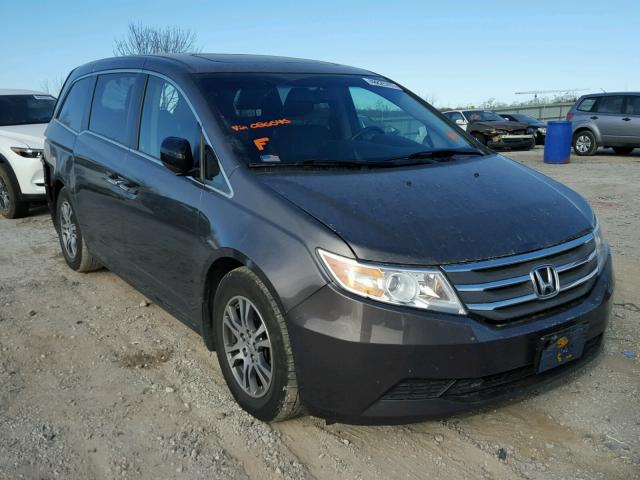 5FNRL5H60CB086646 - 2012 HONDA ODYSSEY EX GRAY photo 1