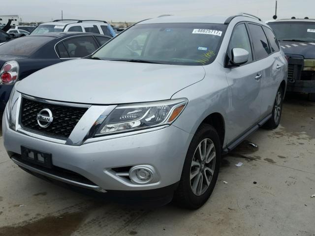 5N1AR2MM1DC637305 - 2013 NISSAN PATHFINDER SILVER photo 2