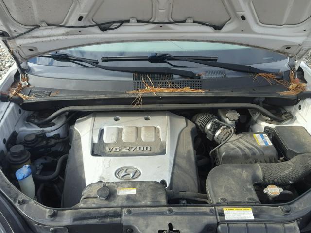 KM8JN12D66U331979 - 2006 HYUNDAI TUCSON GLS WHITE photo 7