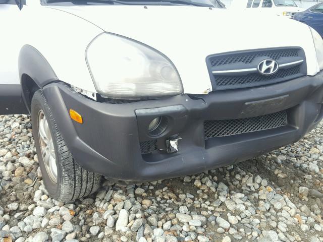 KM8JN12D66U331979 - 2006 HYUNDAI TUCSON GLS WHITE photo 9