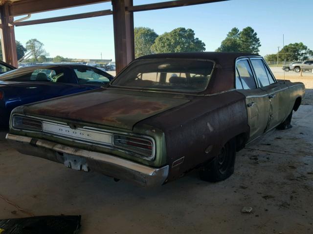 WH41G0A129851 - 1970 DODGE CORONET GREEN photo 4