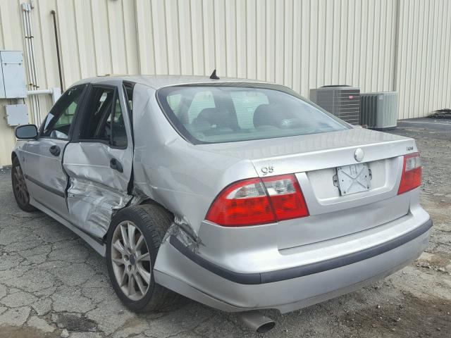 YS3EH49G833040649 - 2003 SAAB 9-5 AERO SILVER photo 9