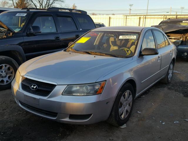 5NPET46C67H245016 - 2007 HYUNDAI SONATA GLS GRAY photo 2