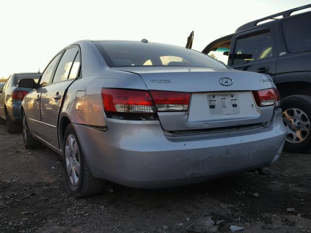 5NPET46C67H245016 - 2007 HYUNDAI SONATA GLS GRAY photo 3