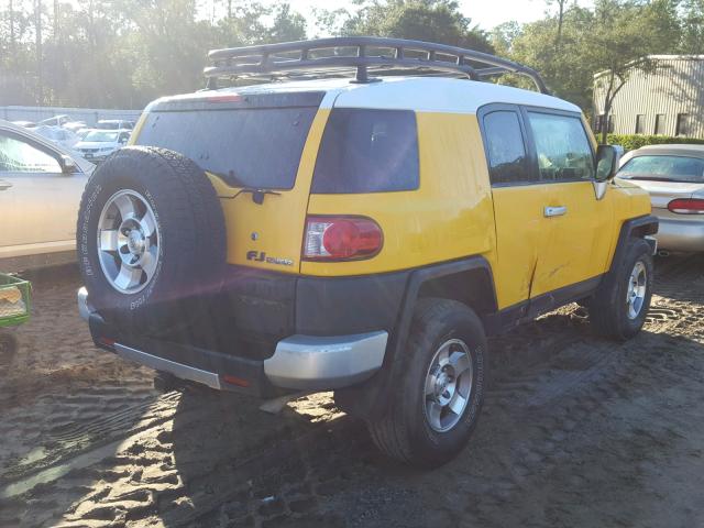 JTEBU11FX8K008835 - 2008 TOYOTA FJ CRUISER YELLOW photo 4