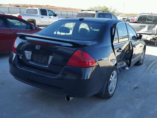 1HGCM56897A040062 - 2007 HONDA ACCORD EX BLACK photo 4