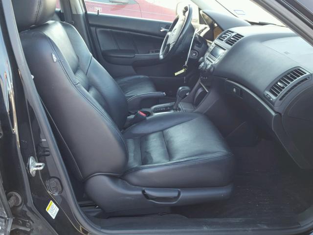 1HGCM56897A040062 - 2007 HONDA ACCORD EX BLACK photo 5