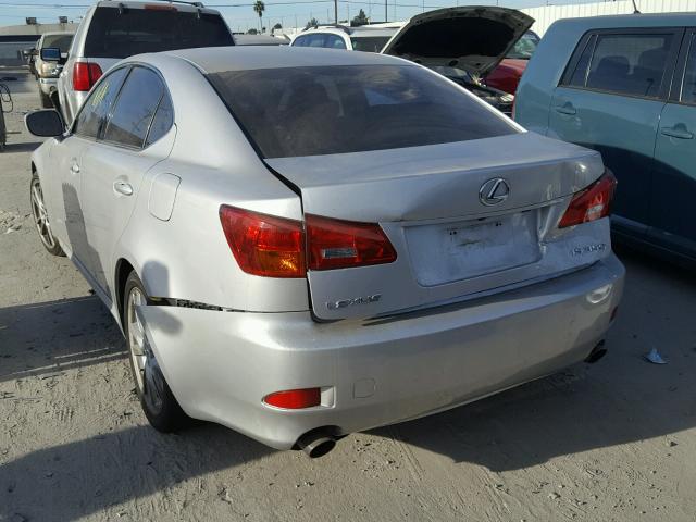 JTHBE262662003222 - 2006 LEXUS IS 350 SILVER photo 3