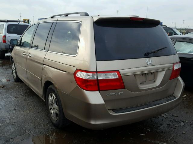 5FNRL38746B008405 - 2006 HONDA ODYSSEY EX TAN photo 3