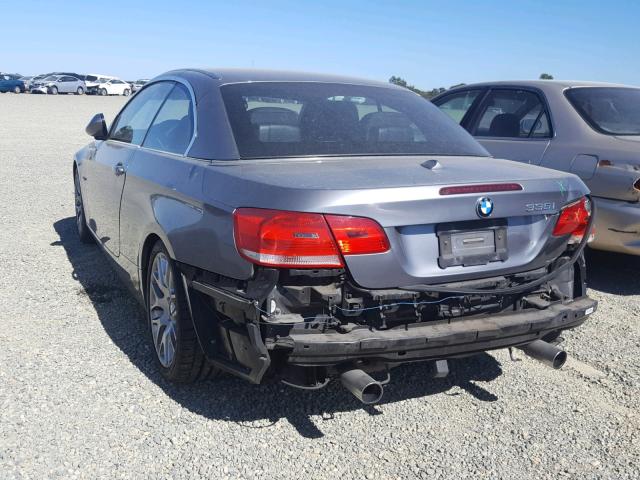 WBAWL73528PX55619 - 2008 BMW 335 I GRAY photo 3