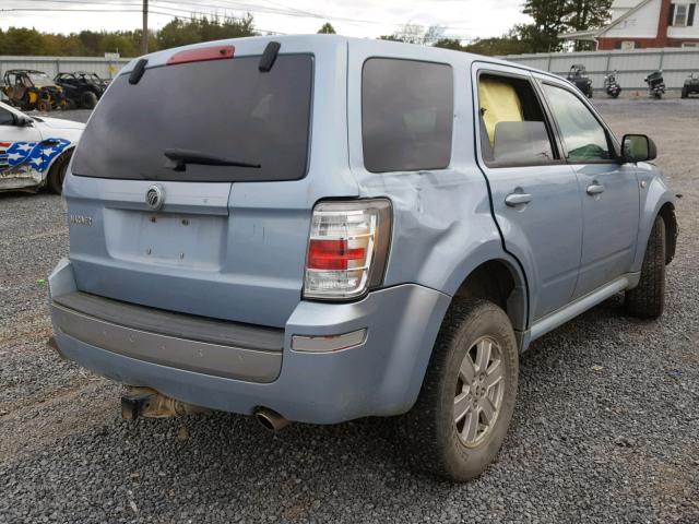 4M2CU81799KJ18989 - 2009 MERCURY MARINER BLUE photo 4