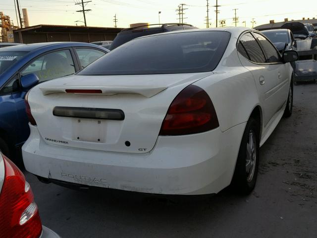 2G2WP522541145471 - 2004 PONTIAC GRAND PRIX WHITE photo 4