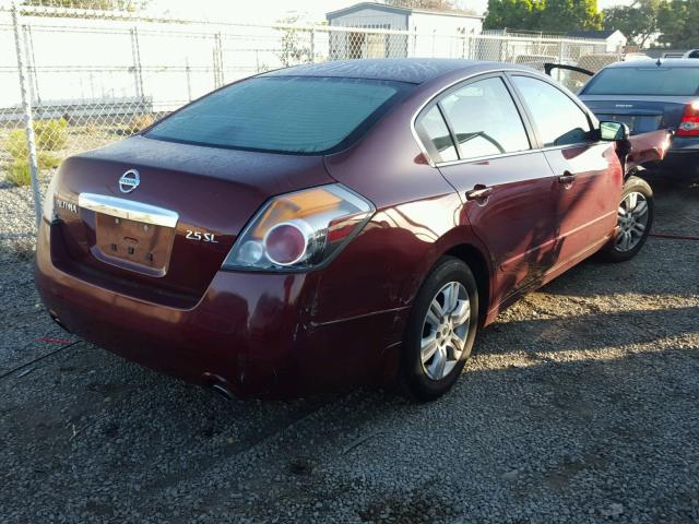 1N4AL2APXAN554188 - 2010 NISSAN ALTIMA BAS BURGUNDY photo 4