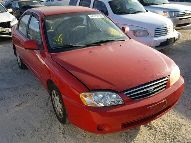 KNAFB121735229828 - 2003 KIA SPECTRA BA RED photo 1