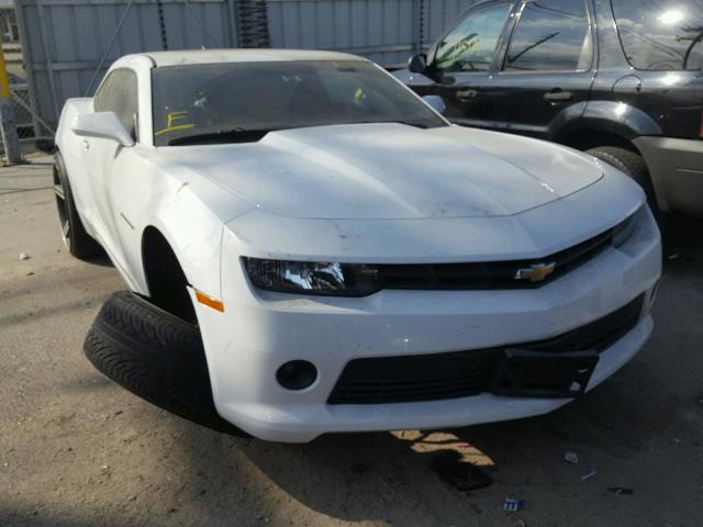 2G1FB1E3XE9126580 - 2014 CHEVROLET CAMARO LT WHITE photo 1