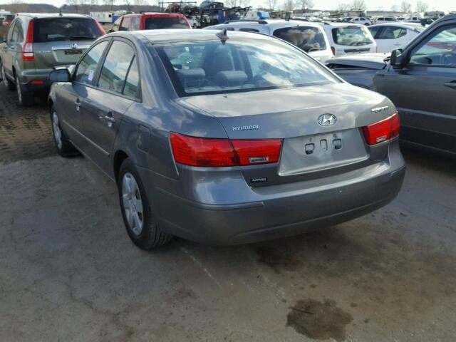 5NPET4AC8AH582270 - 2010 HYUNDAI SONATA GLS GRAY photo 3