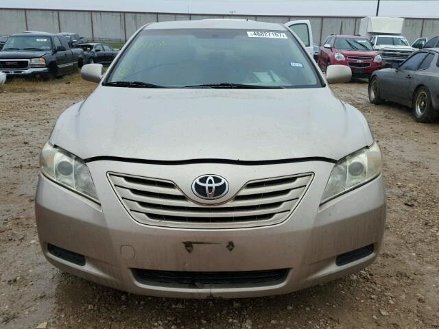 JTNBE46K173073439 - 2007 TOYOTA CAMRY NEW GOLD photo 9