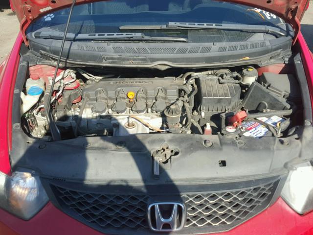 2HGFG1B85AH521468 - 2010 HONDA CIVIC EX RED photo 7