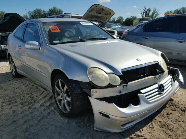 WDBRN40J14A593343 - 2004 MERCEDES-BENZ C 230K SPO SILVER photo 1