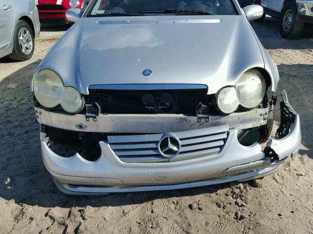 WDBRN40J14A593343 - 2004 MERCEDES-BENZ C 230K SPO SILVER photo 9