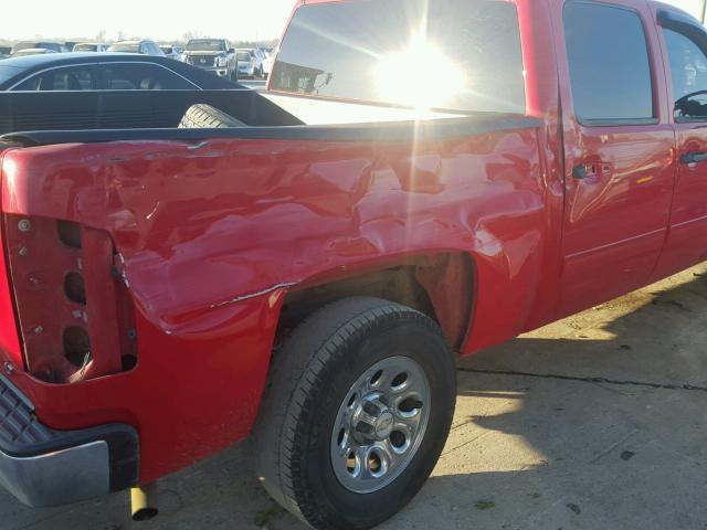 3GCRCSEA6AG180531 - 2010 CHEVROLET SILVERADO RED photo 9