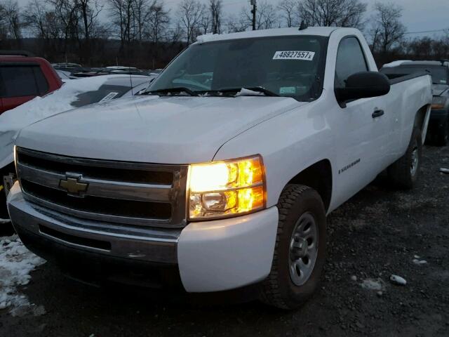 1GCEK14C19Z112115 - 2009 CHEVROLET SILVERADO WHITE photo 2