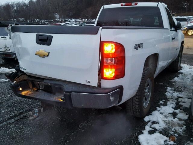 1GCEK14C19Z112115 - 2009 CHEVROLET SILVERADO WHITE photo 4