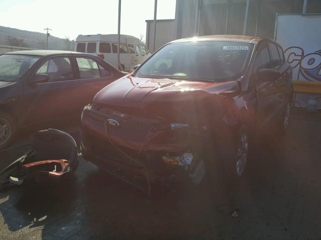 1FMCU0F72EUA93041 - 2014 FORD ESCAPE S MAROON photo 2