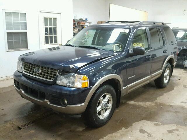 1FMZU74E92ZA85652 - 2002 FORD EXPLORER E BLUE photo 2