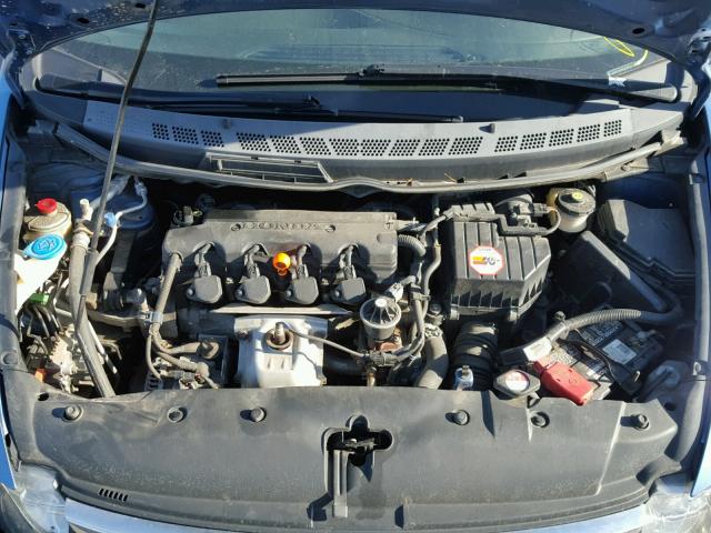 1HGFA16546L014735 - 2006 HONDA CIVIC LX BLUE photo 7