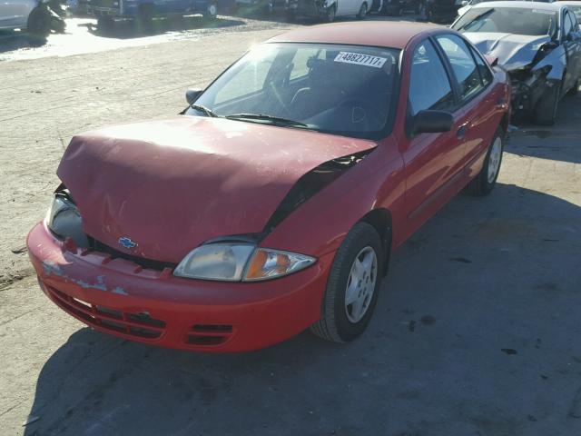 1G1JC524217229791 - 2001 CHEVROLET CAVALIER B RED photo 2