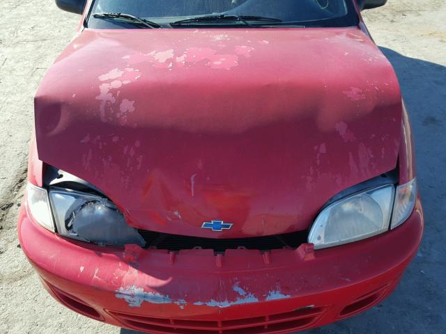 1G1JC524217229791 - 2001 CHEVROLET CAVALIER B RED photo 7